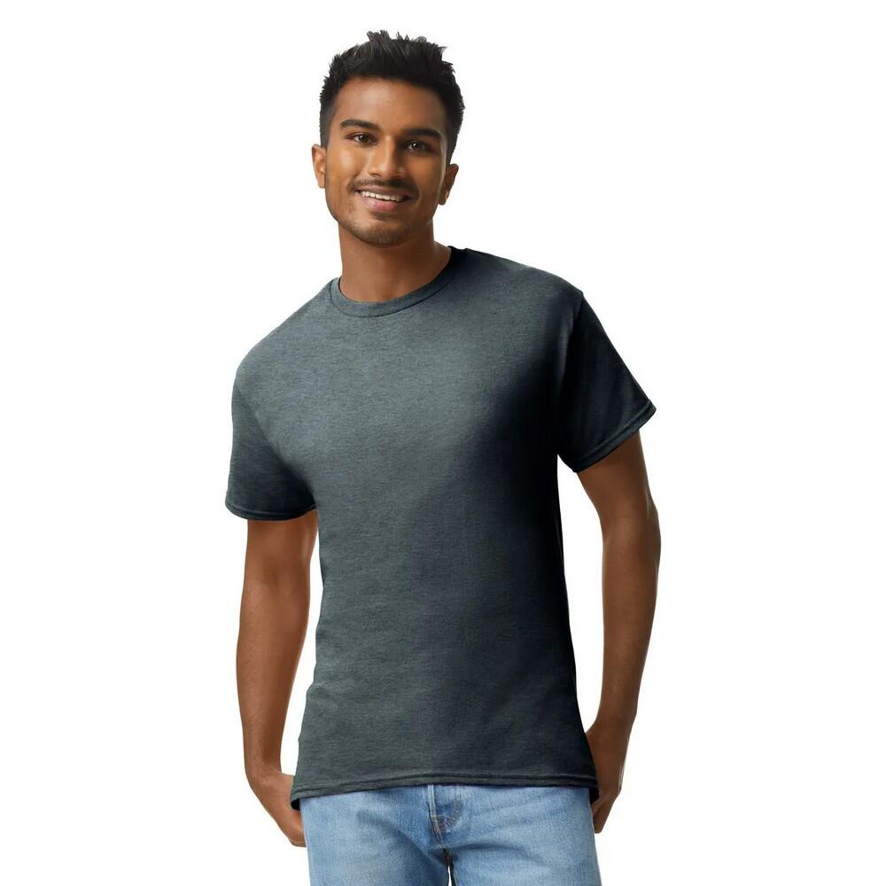 T-Shirt unissexo para adultos em ultraalgodão (Heather Negra) 2/2