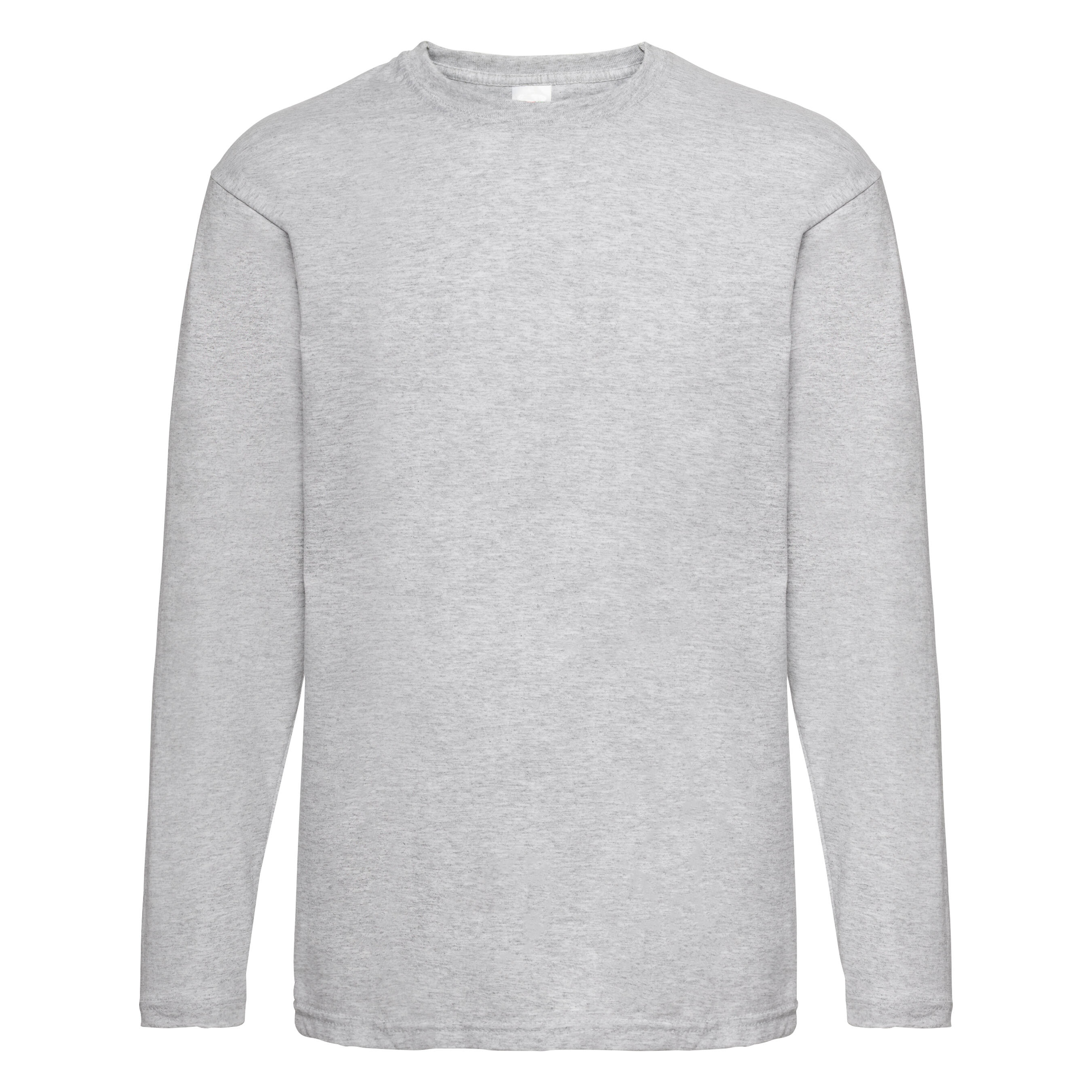 Value Langarm Freizeit TShirt Herren Grau meliert 2/3