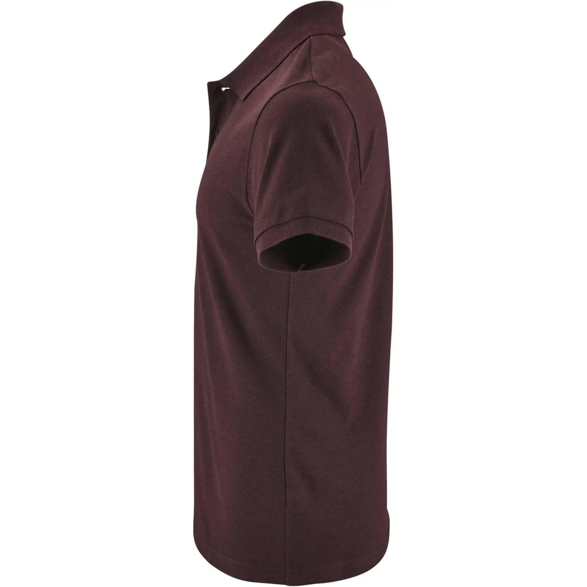 Polo Perfect para Hombre Oxblood Jaspeado 3/4