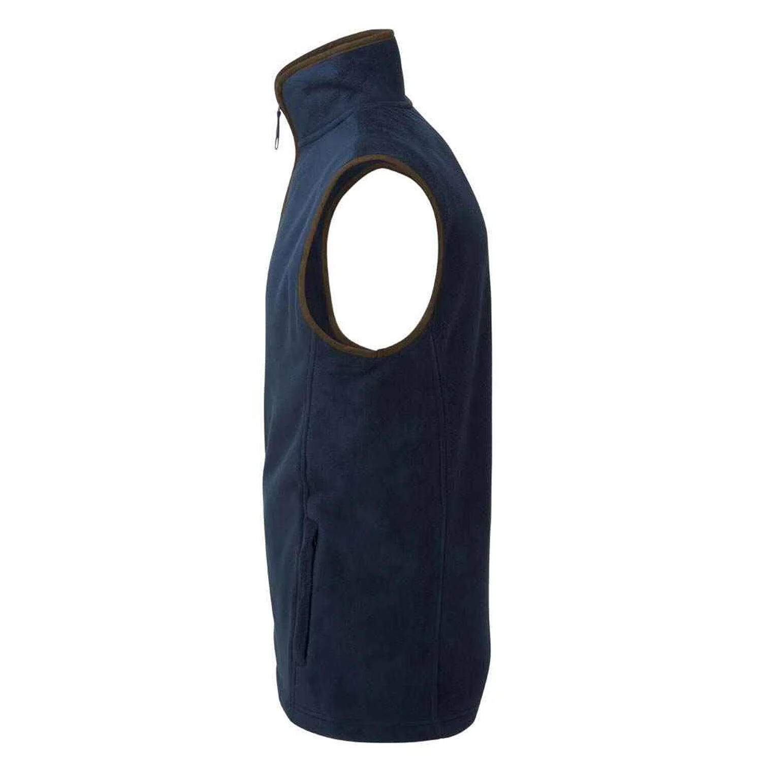 Gilet Uomo Premier Artisan Blu Navy Marrone 3/4