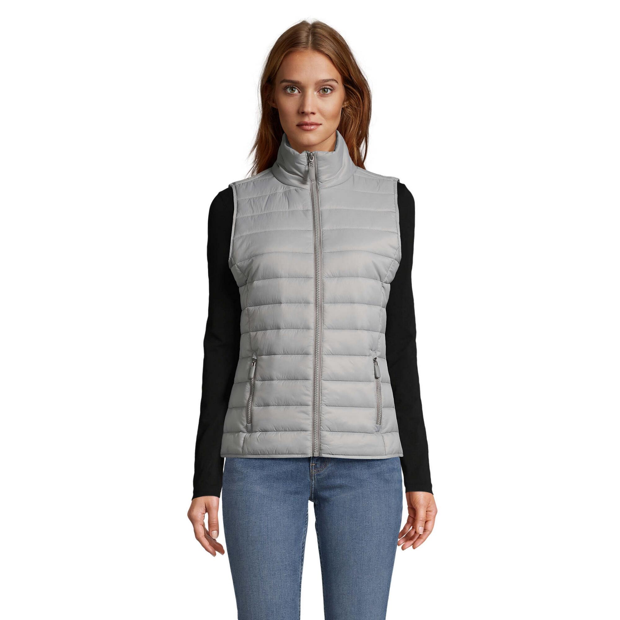 Sol's - Veste Sans Manches Wave Femme (gris Métal) - Gilet Sans Manche - Gris - 42 M/l - Decathlon