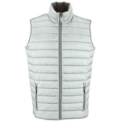 Heren wave lichtgewicht bodywarmer (metaalgrijs)