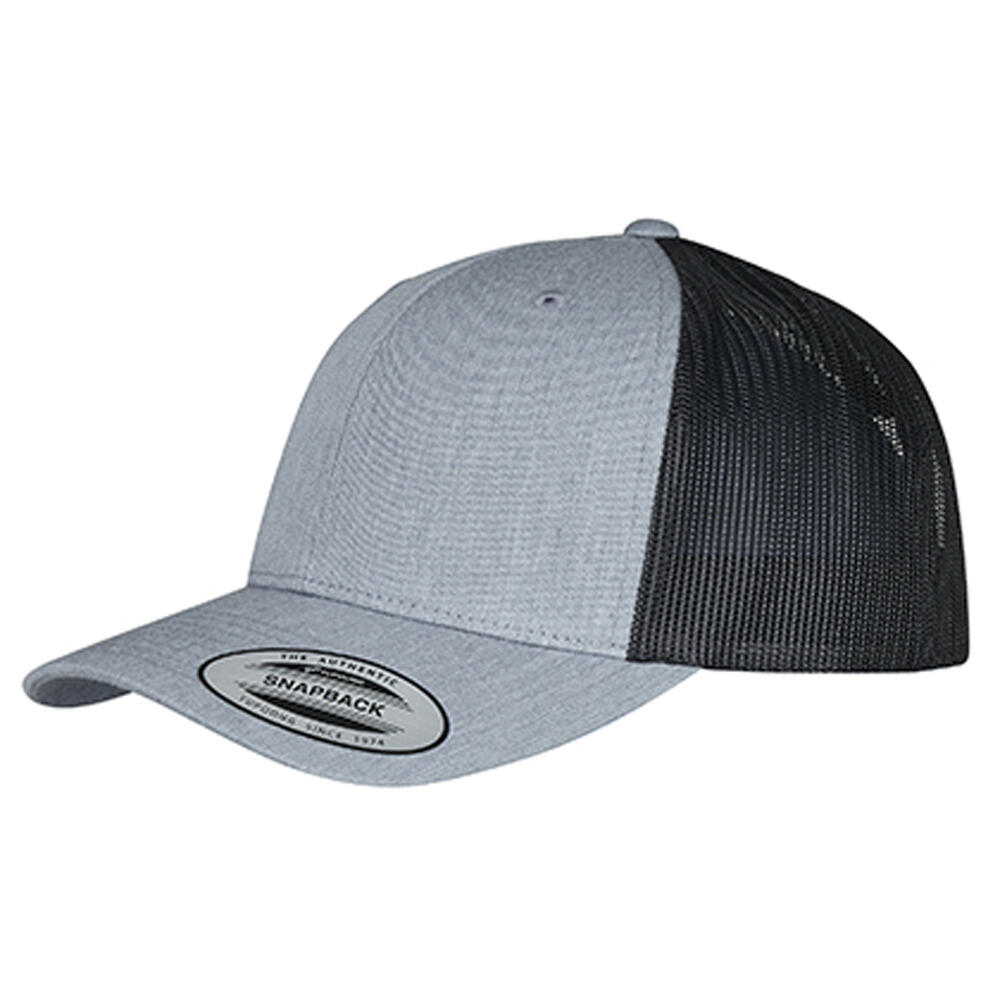 FLEXFIT Cappellino Da Camionista Retrò A Due Tonalit� Flexfit Grigio Erica Nero