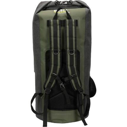 Packsack mit Rucksackträgern Seesack grey-green