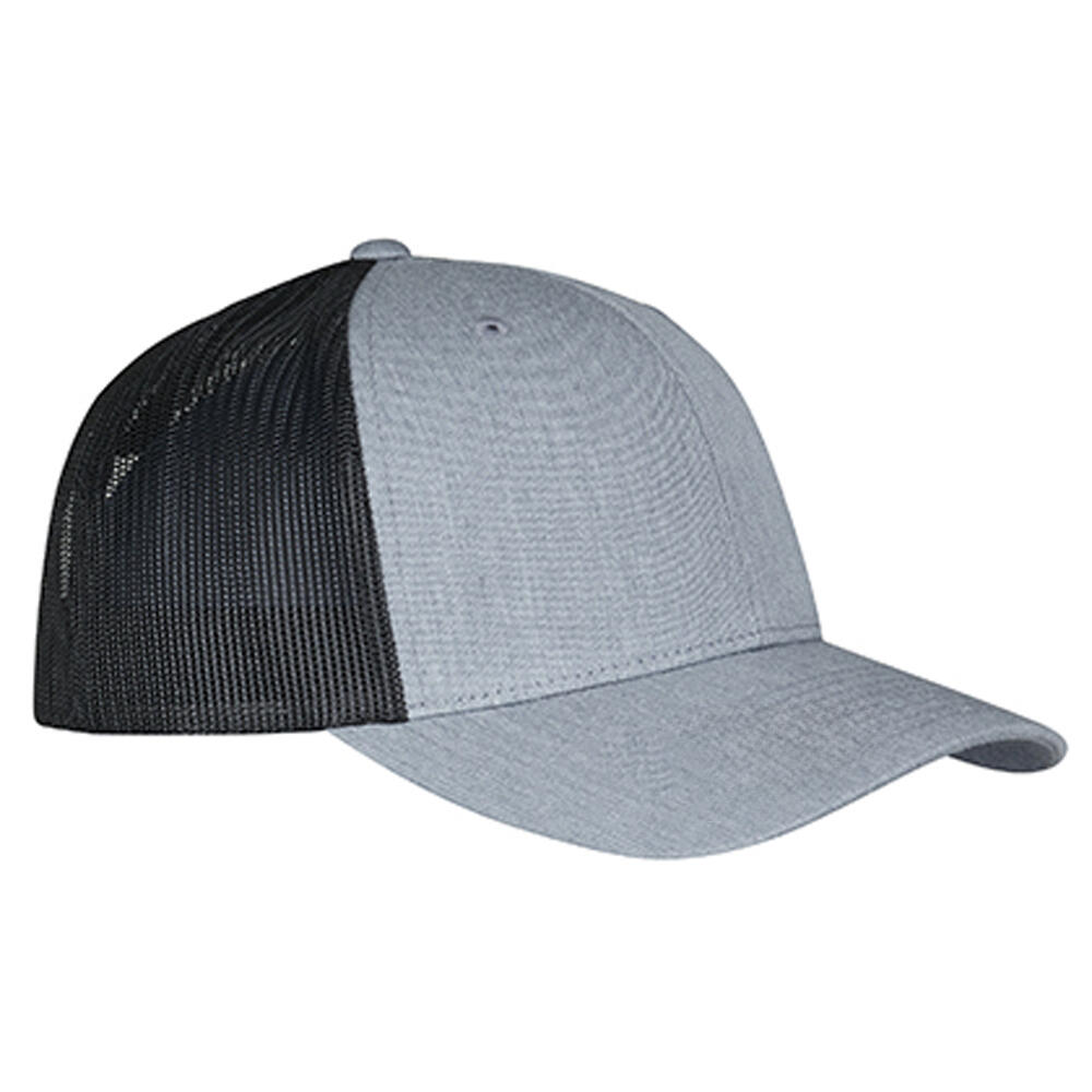 Trucker Cap Zweifarbig Damen und Herren Grau meliert/Schwarz 2/2