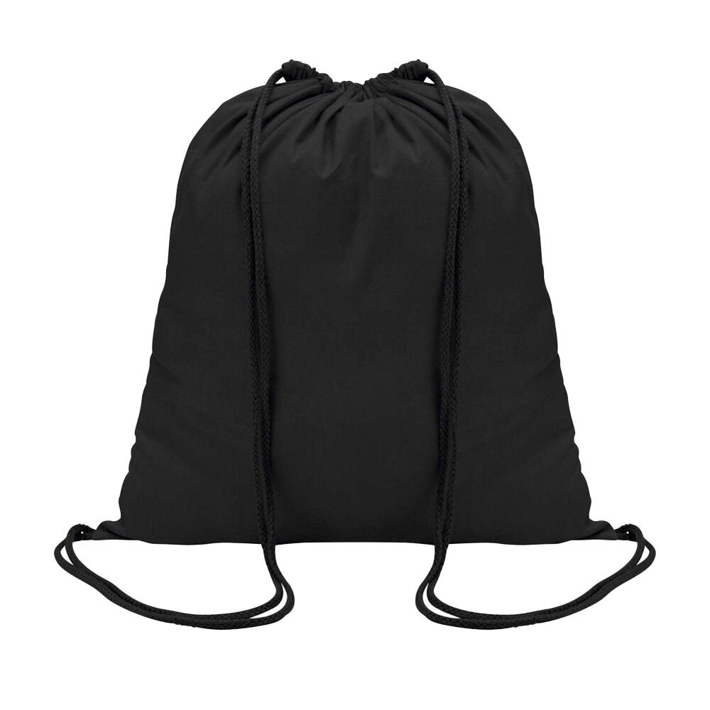 Genova Drawstring Bag (Black) One Size