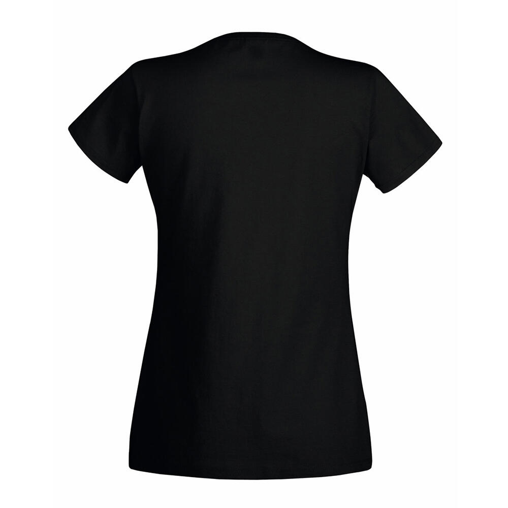 Value Fitted Kurzarm Freizeit TShirt Damen Schwarz 2/2