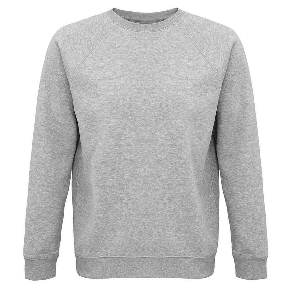 Camisola unissexo para adultos em melange espacial Melange Cinza