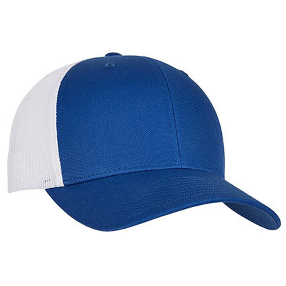 Trucker Cap Zweifarbig Damen und Herren Königsblau/Weiß 2/2
