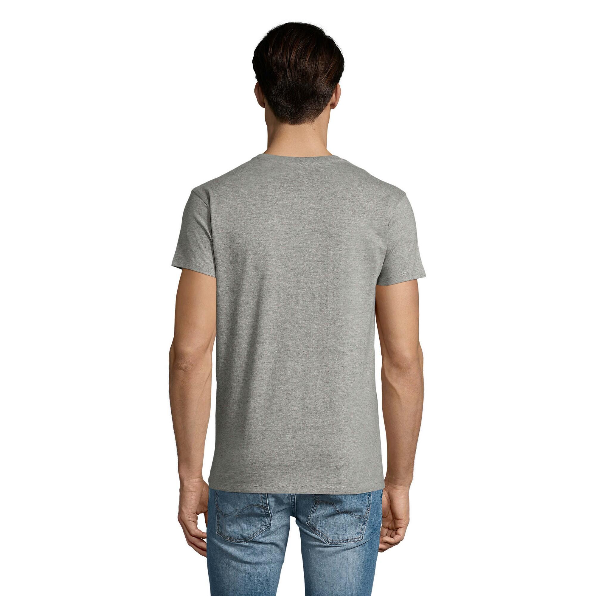 Maglietta Scollo A V Uomo SOLS Imperial Grigio Melange 2/4