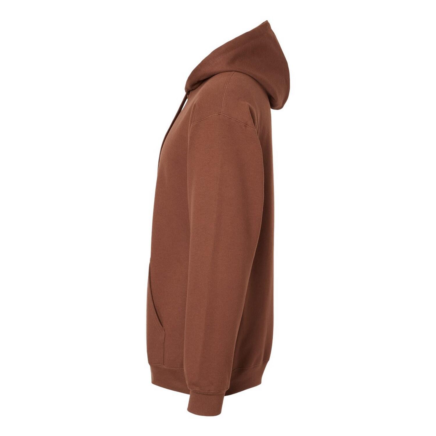 Sweat À Capuche SOFTSTYLE Adulte (Cacao) 3/3