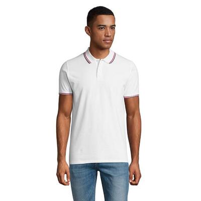 Heren prestige poloshirt (wit)
