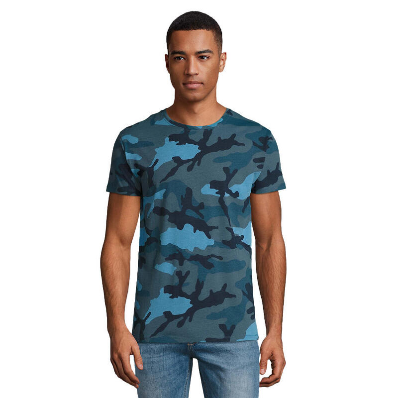 Férfi camo póló