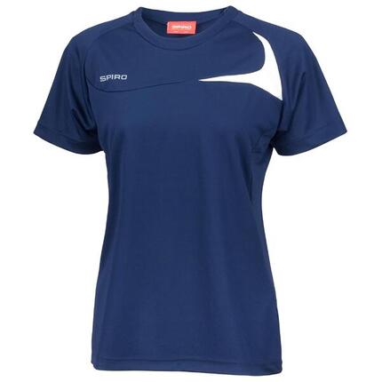 Tshirt Sport Femme (Bleu Marine/Blanc)