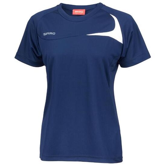 Tshirt Sport Femme (Bleu Marine/Blanc)