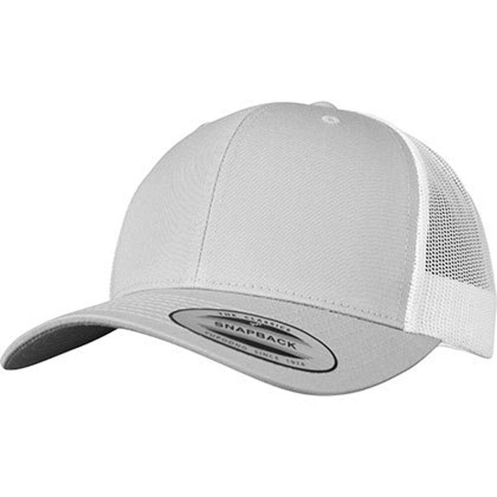 FLEXFIT Cappellino Da Camionista Retrò A Due Tonalit� Flexfit Argento Bianco