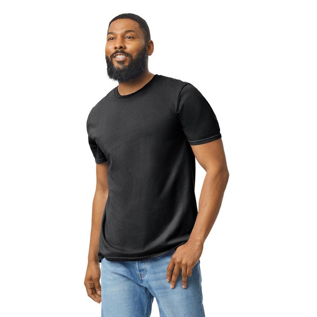 Unisex Adult Softstyle Plain Cotton TShirt (Black)