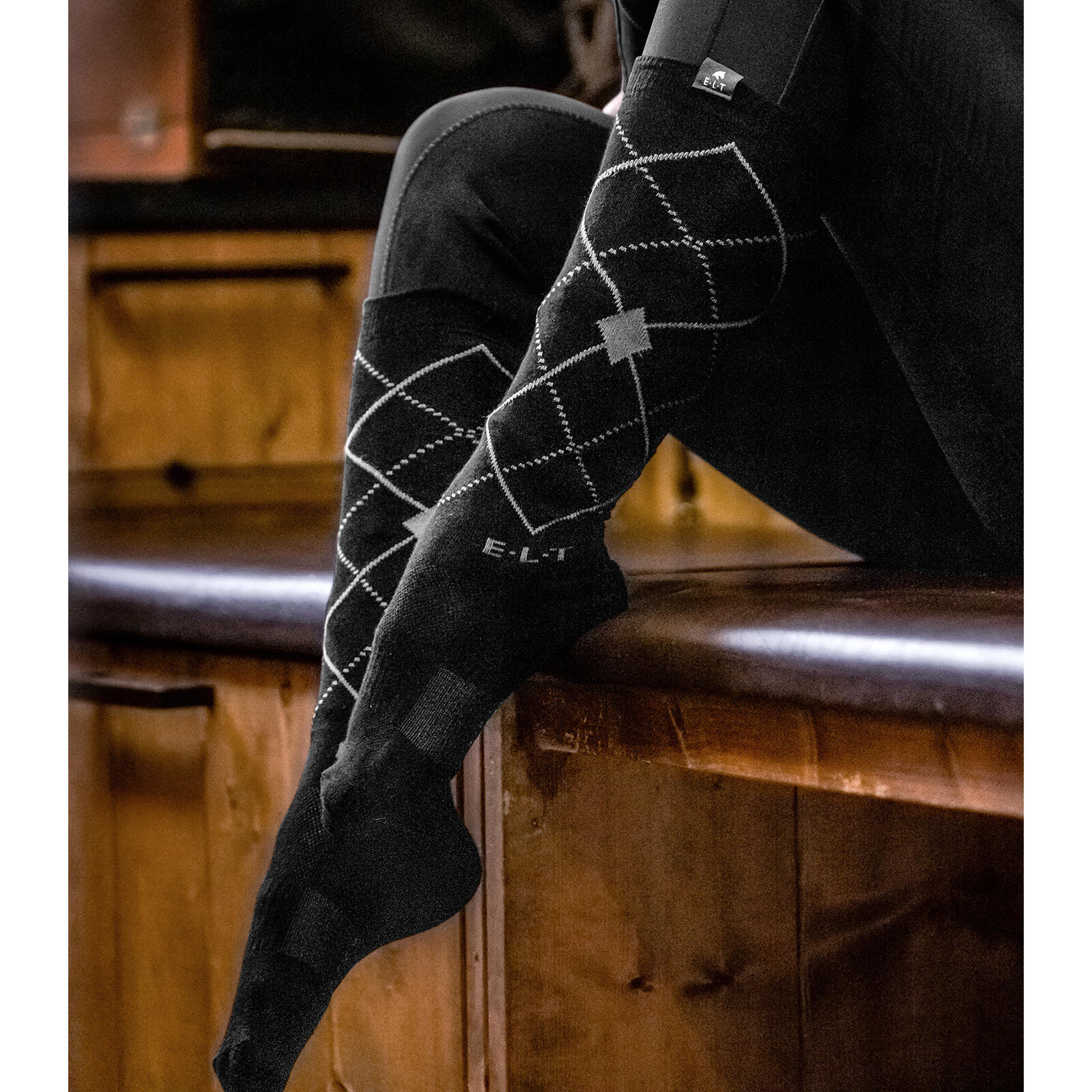 Chaussettes équitation ELT Argyle 2/2