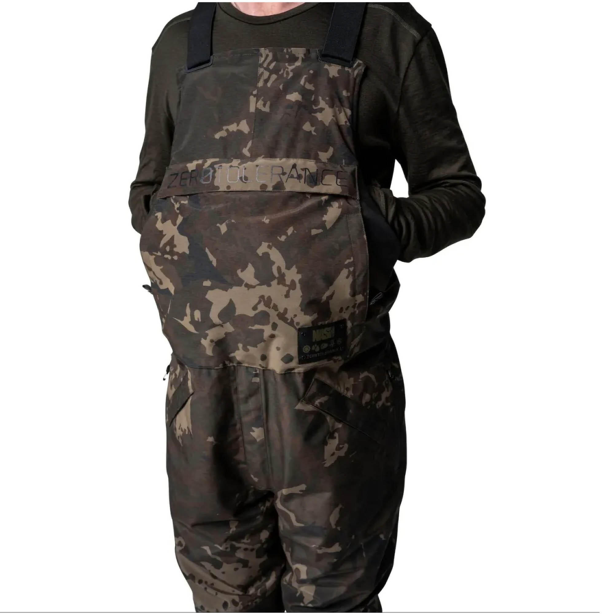 Nash Zero Tolerance Helluva Waterproof Bib and Brace Unisex (Camouflage) Gr 2/7
