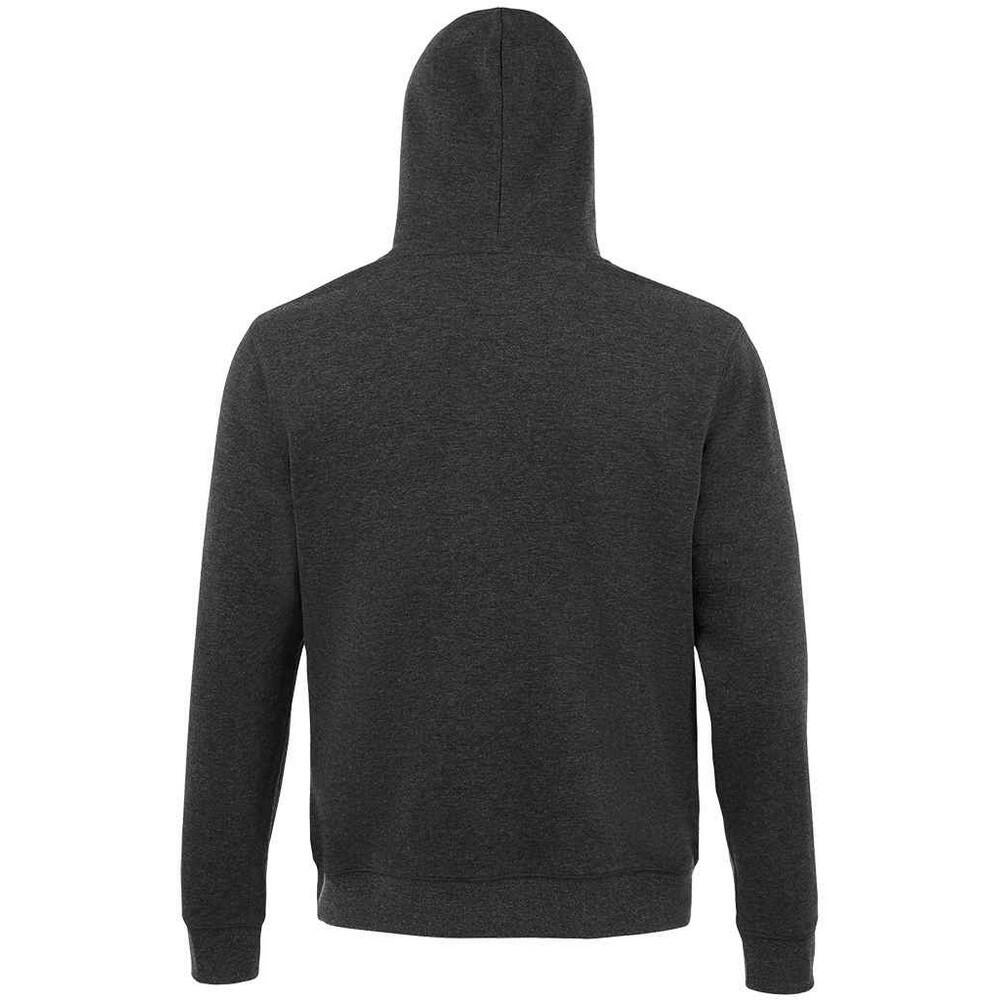 Casaco com capuz em algodão Spencer para homem (Melange Carvão Vegetal) 2/4