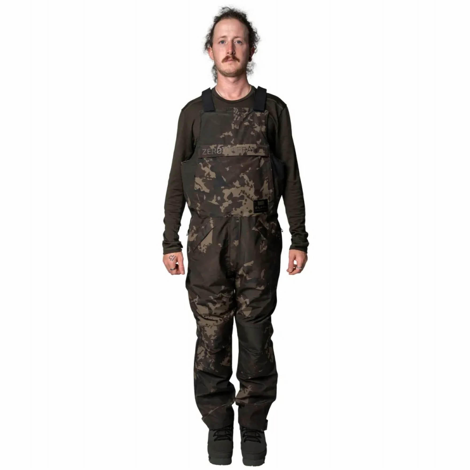 Nash Zero Tolerance Helluva Waterproof Bib and Brace Unisex (Camouflage) Gr 3/7