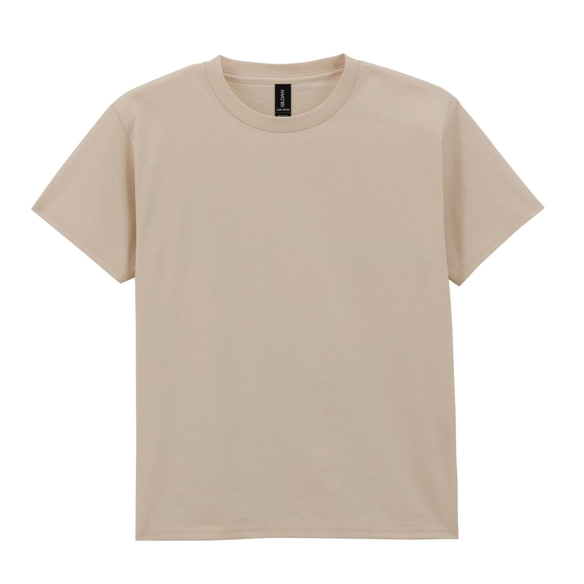 Gildan - Tshirt Enfant (sable) - T-shirt Manches Courtes - Beige - 10 À 12 Ans - Decathlon