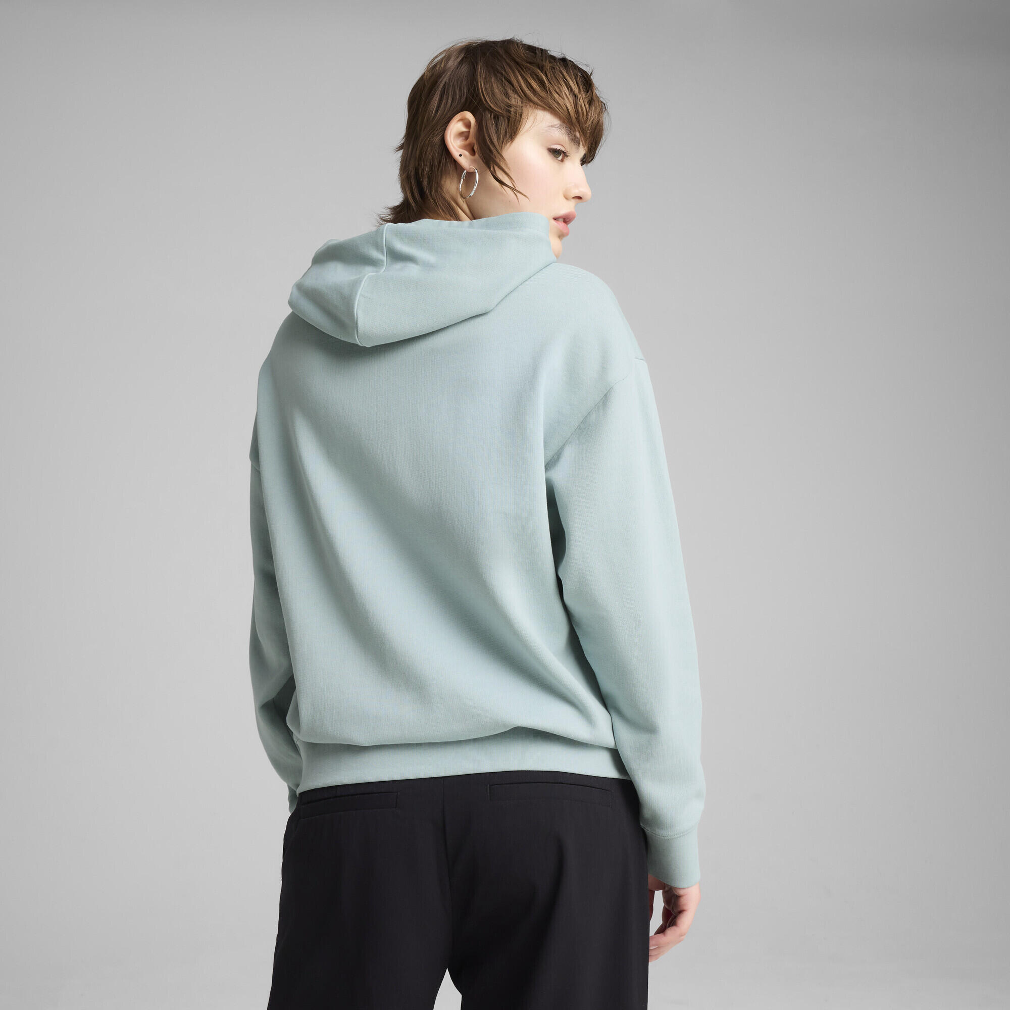 Felpa con cappuccio ESS ELEVATED Comfort da donna PUMA Modern Mint Green 5/7