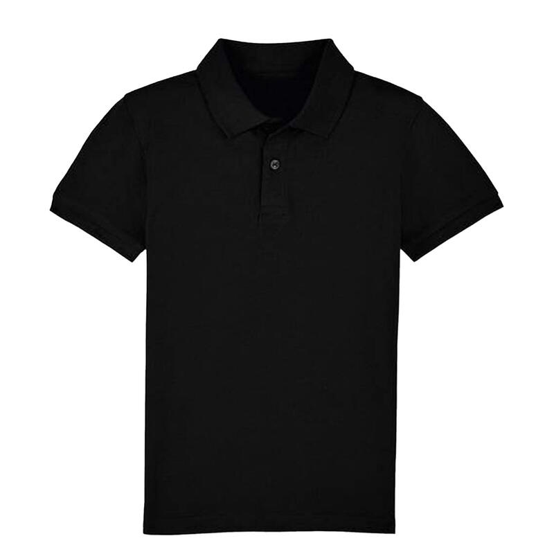 Poloshirt für Kinder Schwarz