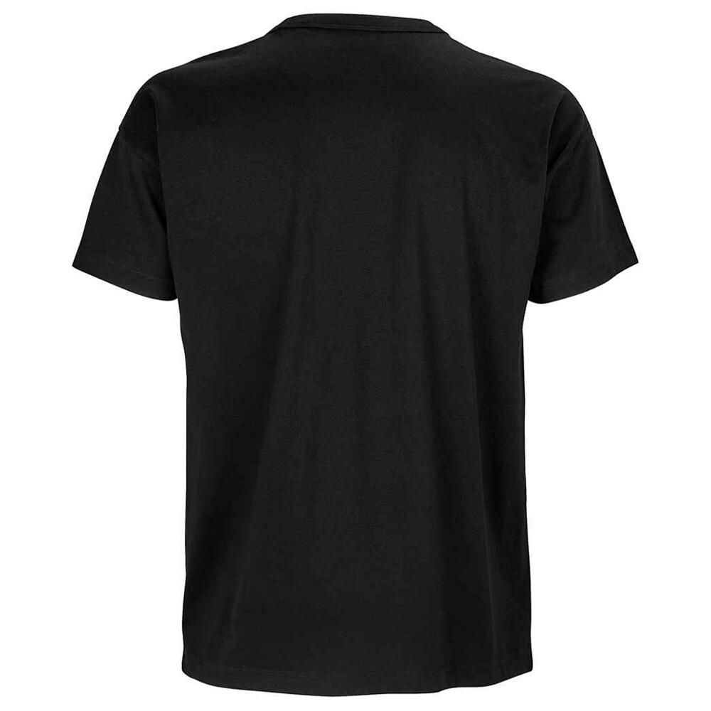 T-Shirt Boxy Oversized para homem (Preto Profundo) 2/4