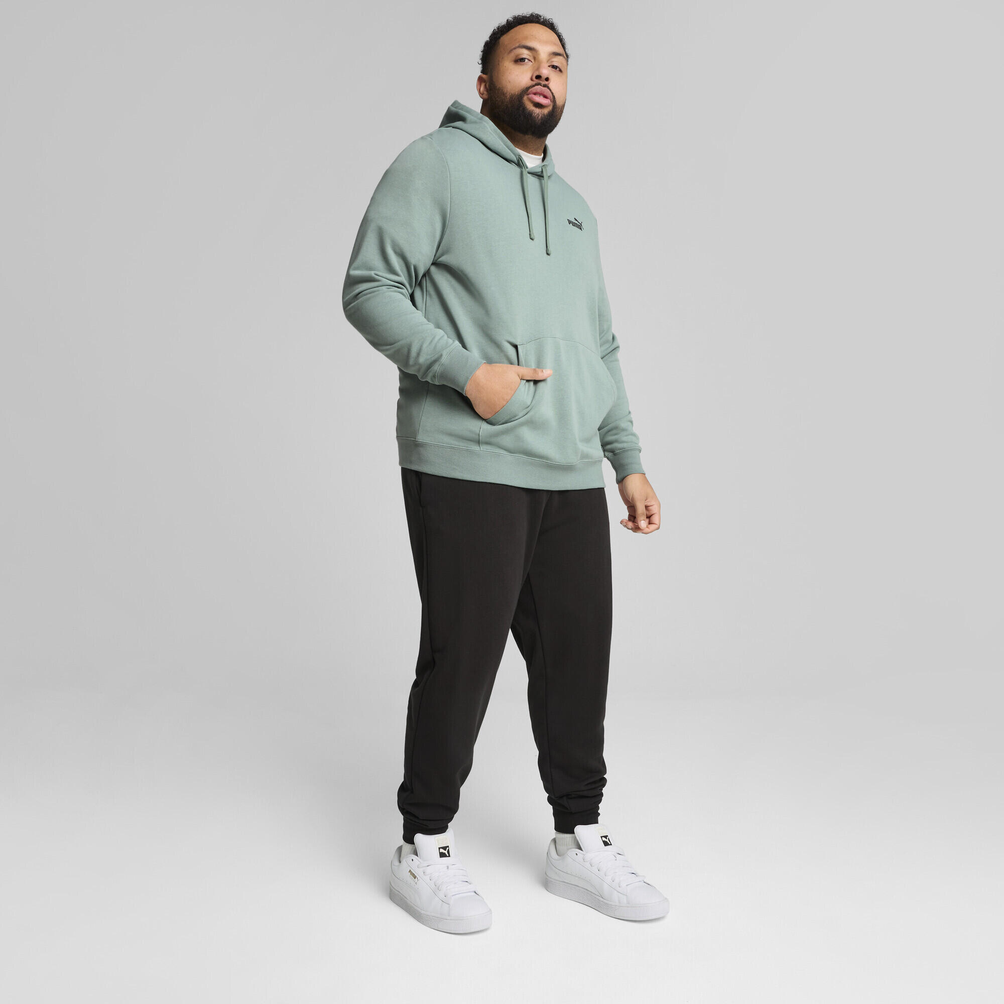 Essentials Small No. 1 Logo Hoodie Herren PUMA Green Moon 6/7