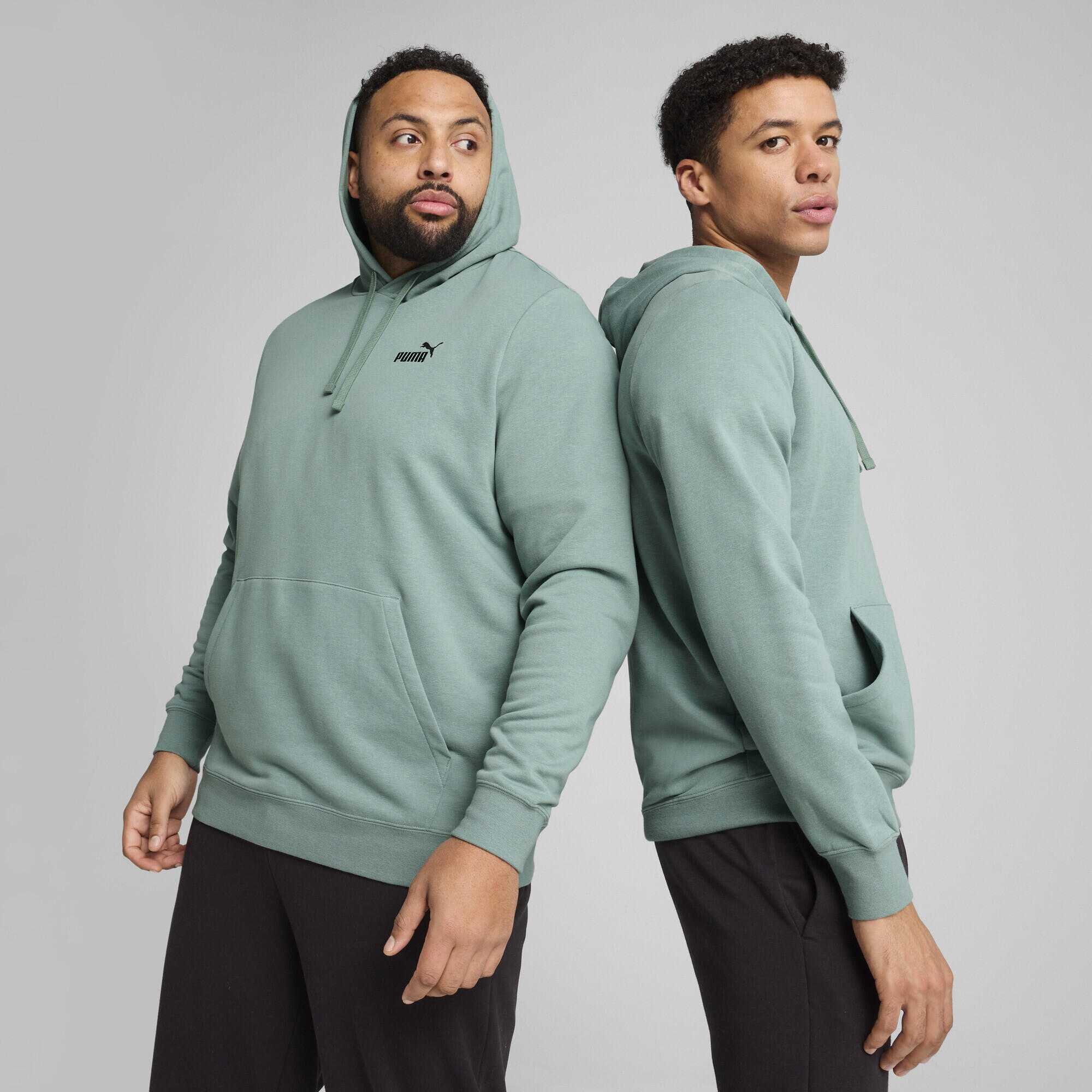Essentials Small No. 1 Logo Hoodie Herren PUMA Green Moon 2/7