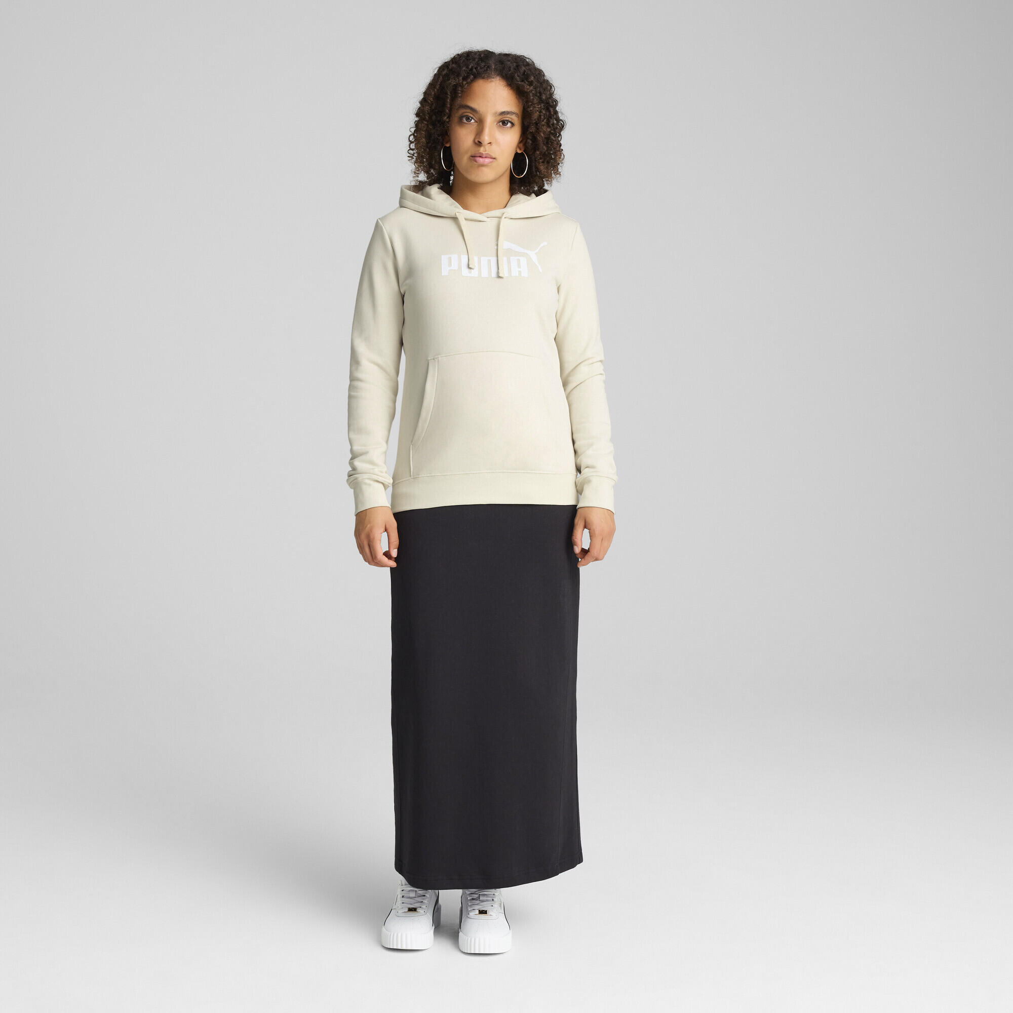 Felpa con cappuccio ESS N. 1 Logo da donna PUMA Alpine Snow White 5/7