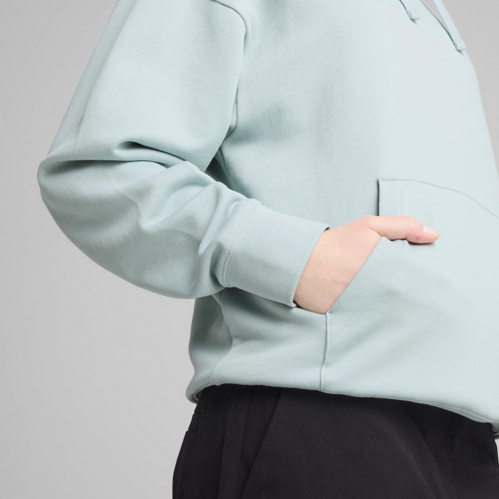 Felpa con cappuccio ESS ELEVATED Comfort da donna PUMA Modern Mint Green 3/7