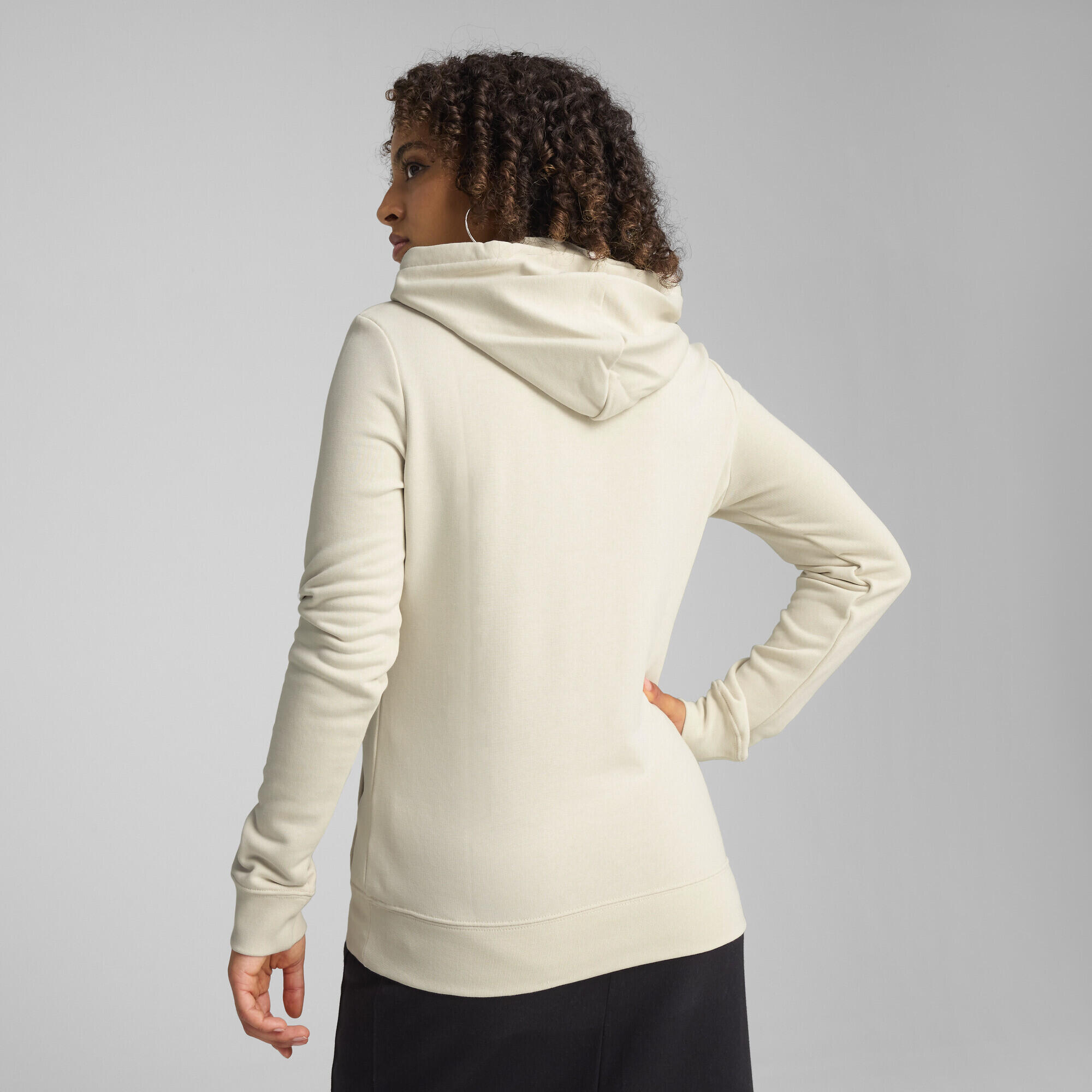 Felpa con cappuccio ESS N. 1 Logo da donna PUMA Alpine Snow White 3/7
