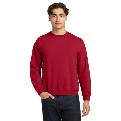 Unisex adult sweatshirt met zware mouwenhals (paars)