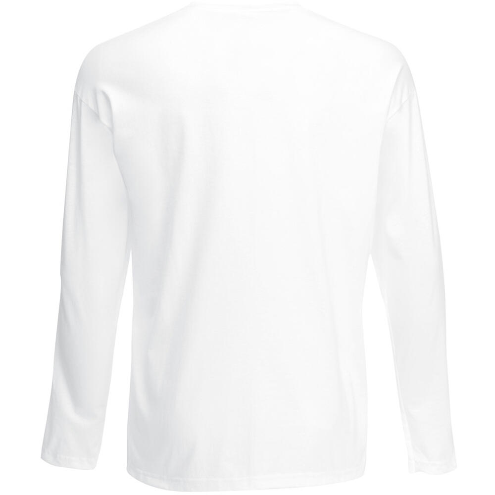 Mens Value Long Sleeve Casual TShirt (Snow) 3/3