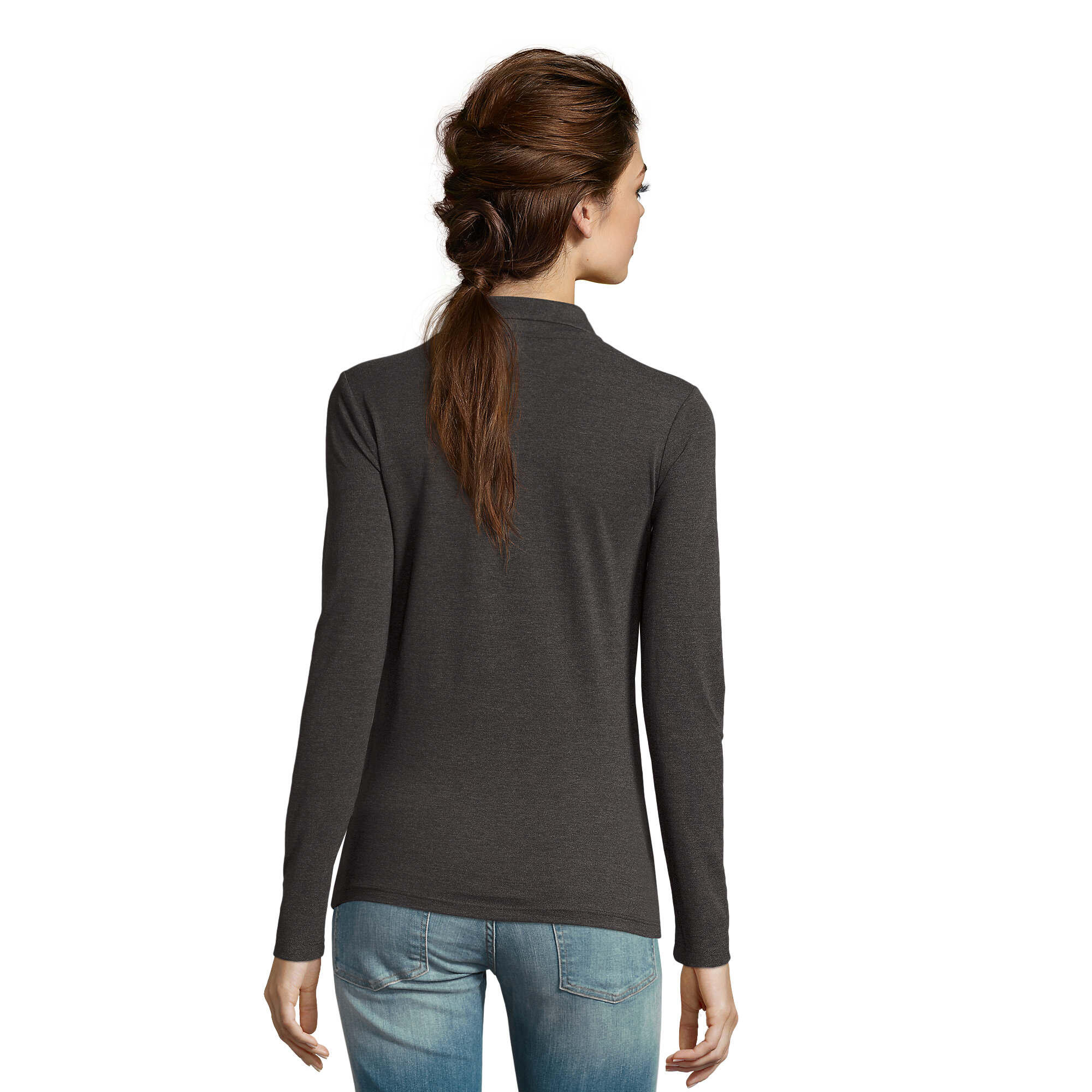 Polo PERFECT Femme (Charbon Chiné) 2/4