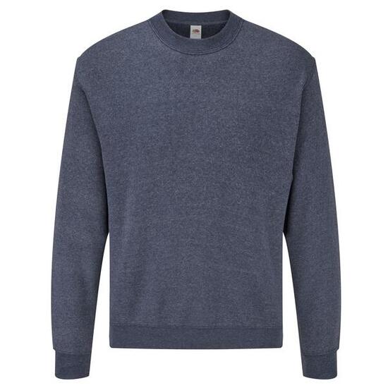 Felpa A Giro Adulto Unisex Fruit Of The Loom Classic Rosso