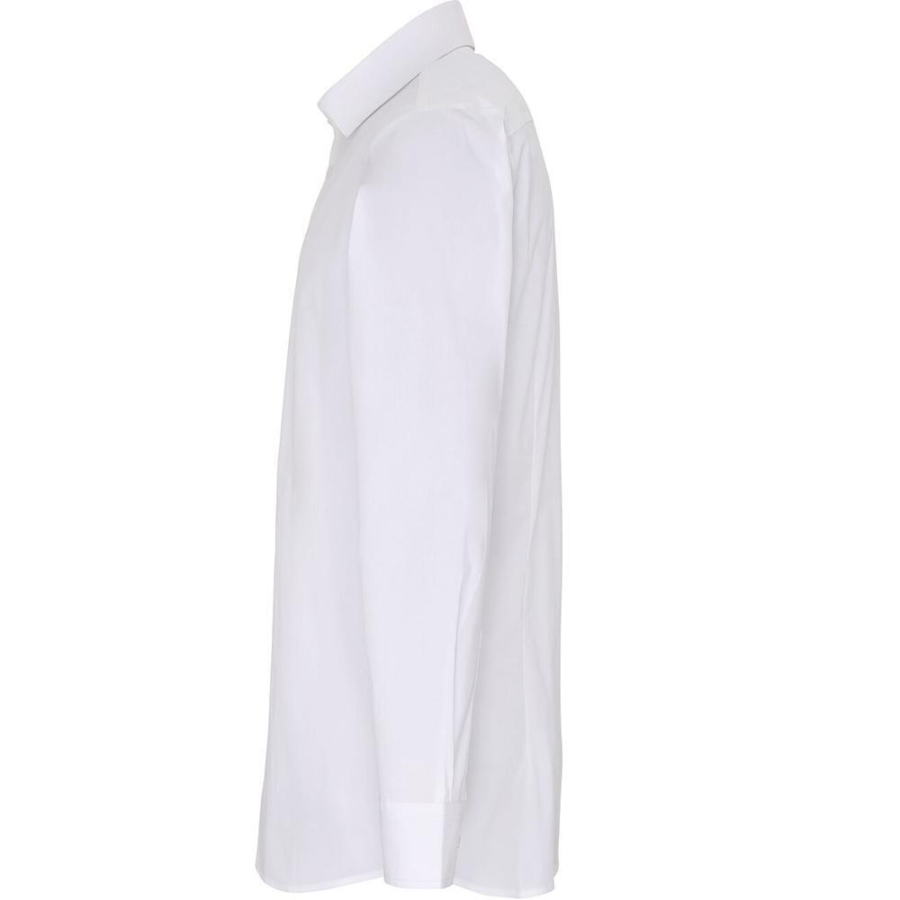 Camisa de manga comprida masculina (Branco) 3/5