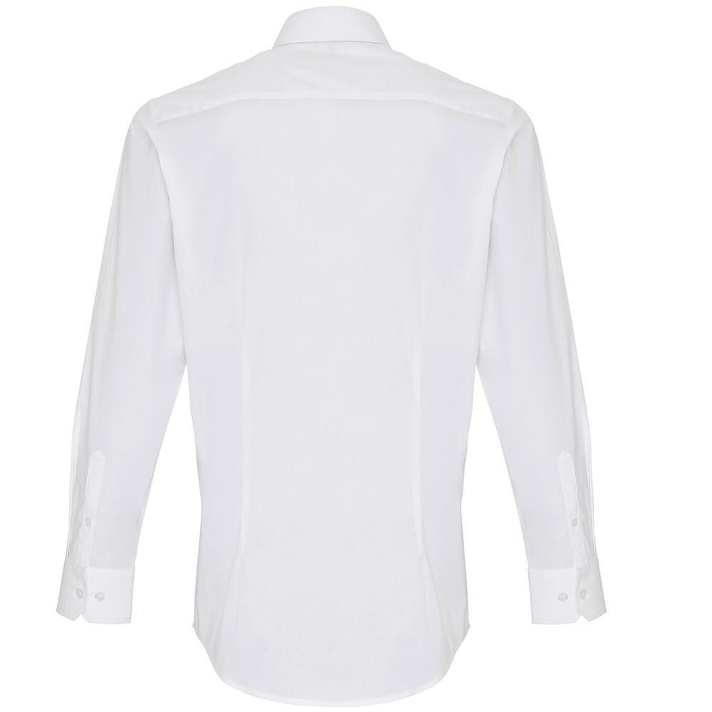 Camisa de manga comprida masculina (Branco) 2/5