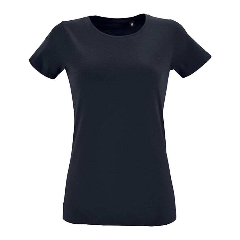 SOL'S T-Shirt de gola redonda com corte justo para senhora/senhora Regent marinha