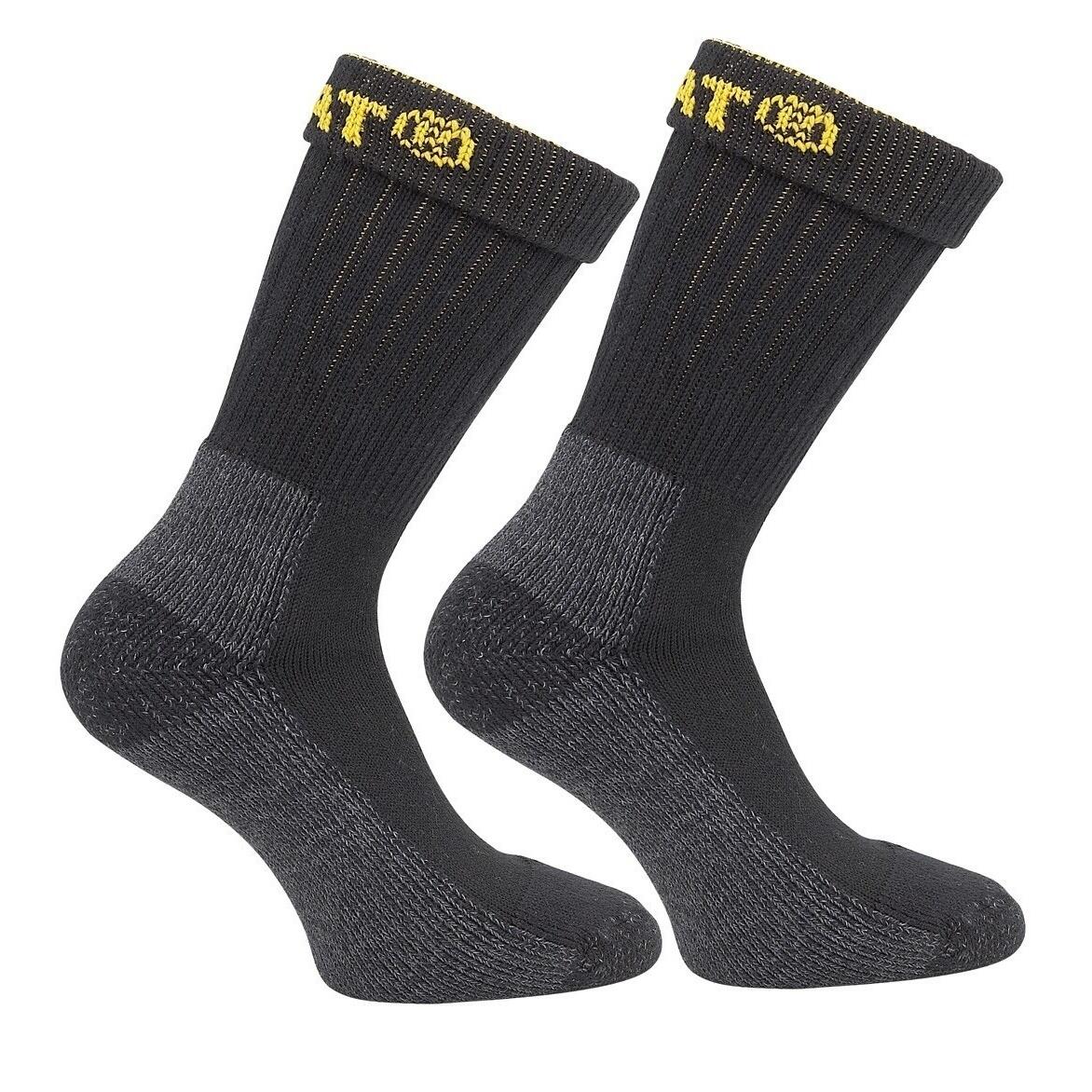 Industrial Work Sock 2 Pk / Mens Socks (Black) 2/3