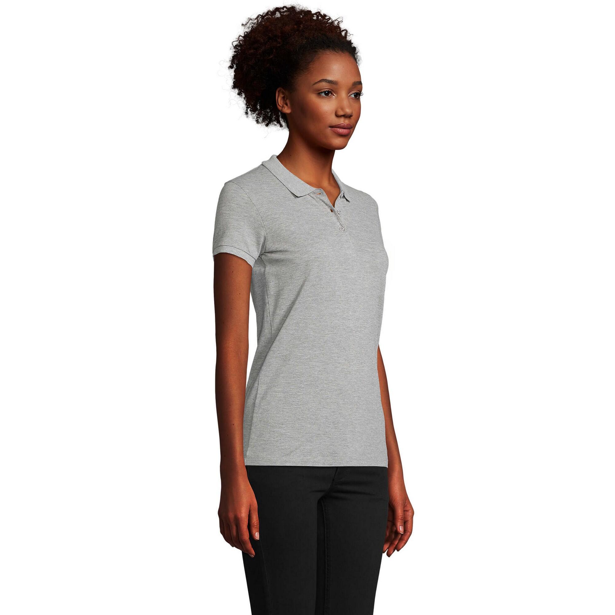 Polo PLANET Femme (Gris Chiné) 3/4