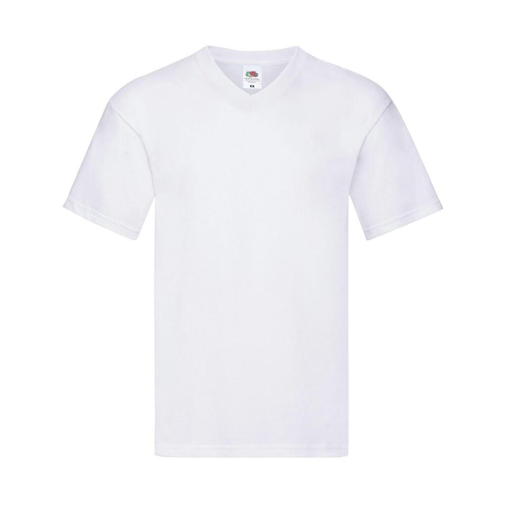 Unisex Adult Original V Neck TShirt (White)