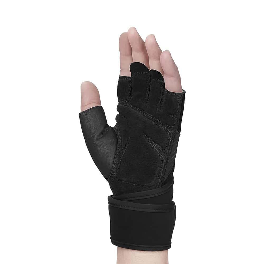 Bodybuilding Handschoenen - Trainingsgreep Polsbandage 2.0 - Zwart,s 4/5
