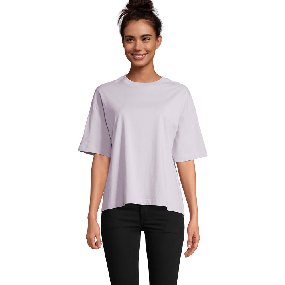 SOL'S T-Shirt Boxy Oversized para senhora/senhora Lilás