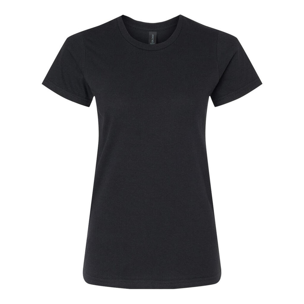 Womens/Ladies Softstyle Midweight TShirt (Pitch Black)