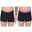 Boxer Kappa, pachet de 2 negru/rou
