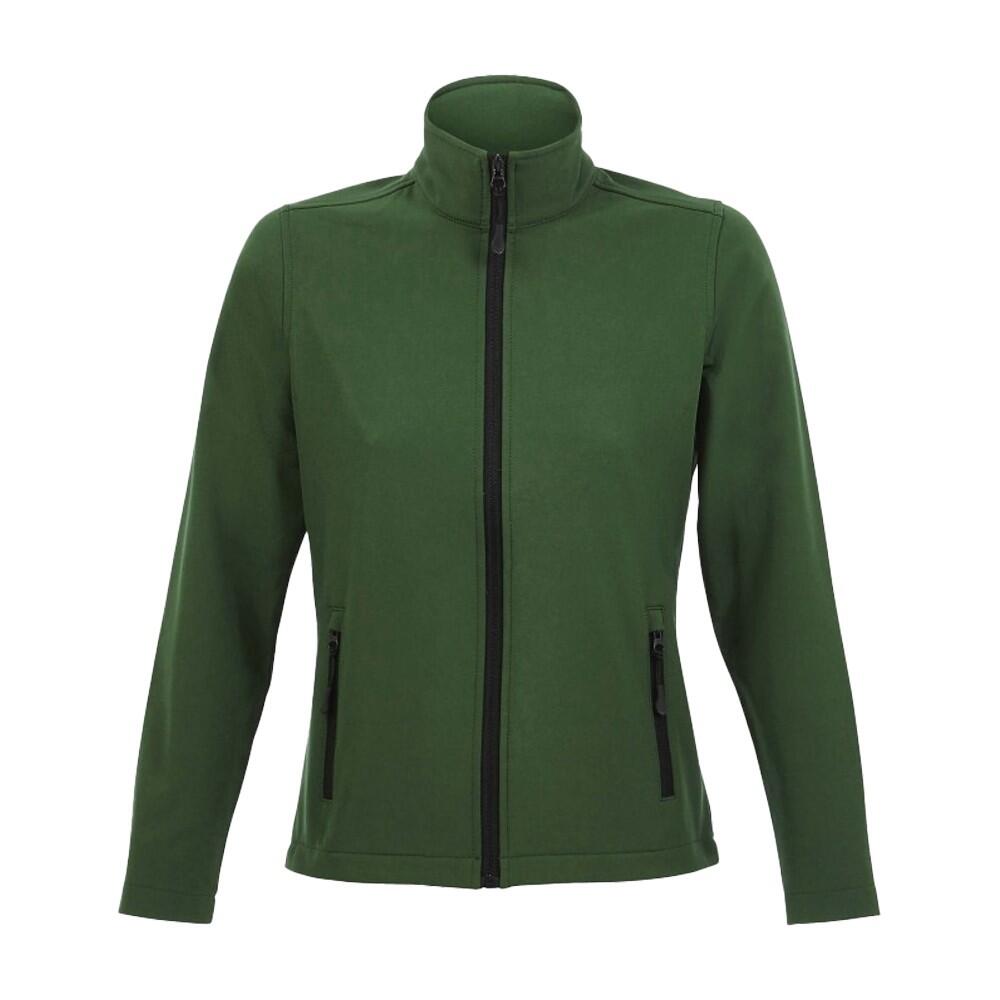 Womens/Ladies Race Soft Shell Jacket (Bottle Green)