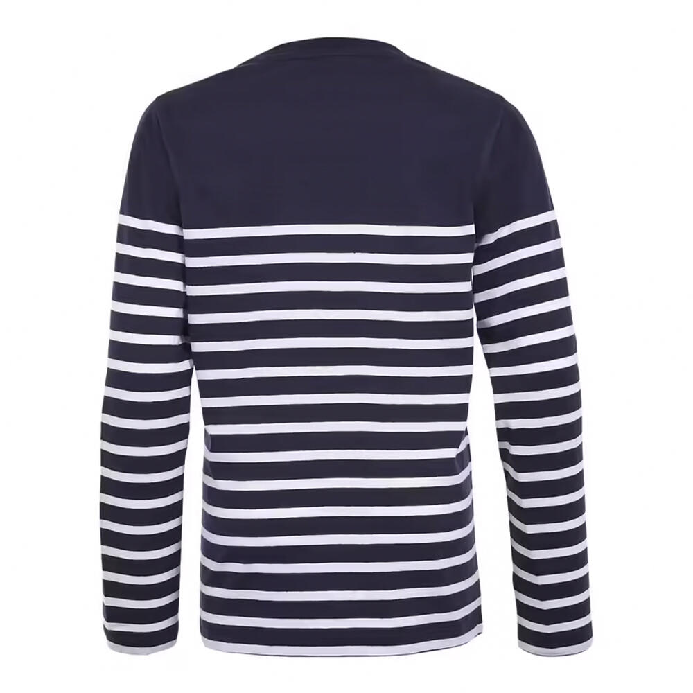 Camiseta Matelot de Rayas de Manga Larga para Niños/Niñas Marino French, Blanco 2/4